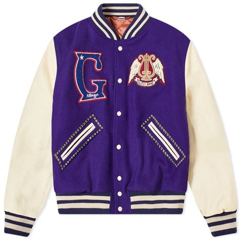 gucci varsity jacket pink|men's Gucci style jacket.